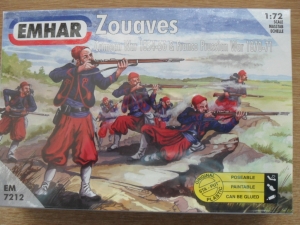 EMHAR 1/72 7212 ZOUAVES CRIMEAN WAR/FRANCO PRUSSIAN WAR